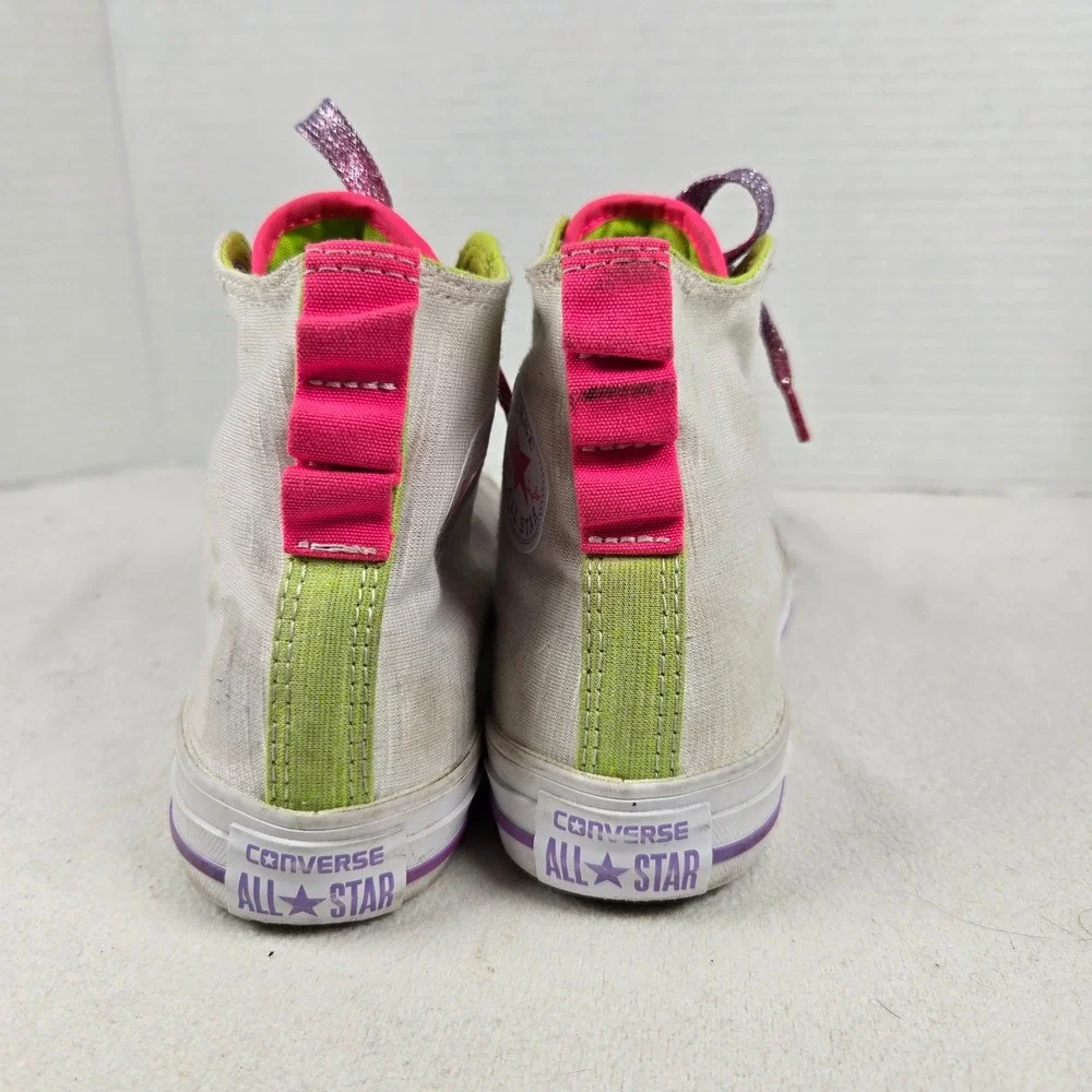 Converse All Star Chuck Taylor Loophoes‎ High Top Sneakers White Youth Sz3